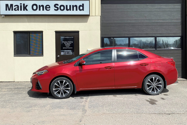 Toyota 2018 Corolla with professional window tint in North Bay